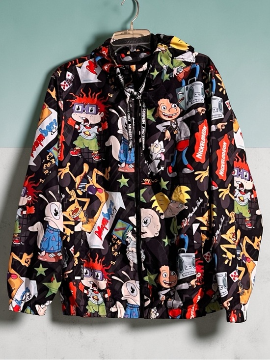 Members Only Other - Members Only Nickelodeon Rugrats Graphic Black Multicolor Windbreaker Men’s Med